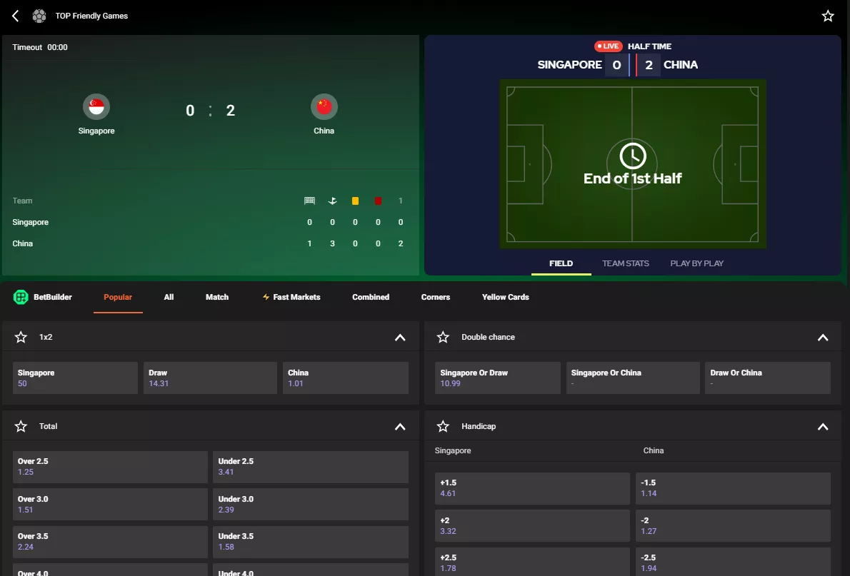 GGBet live bet